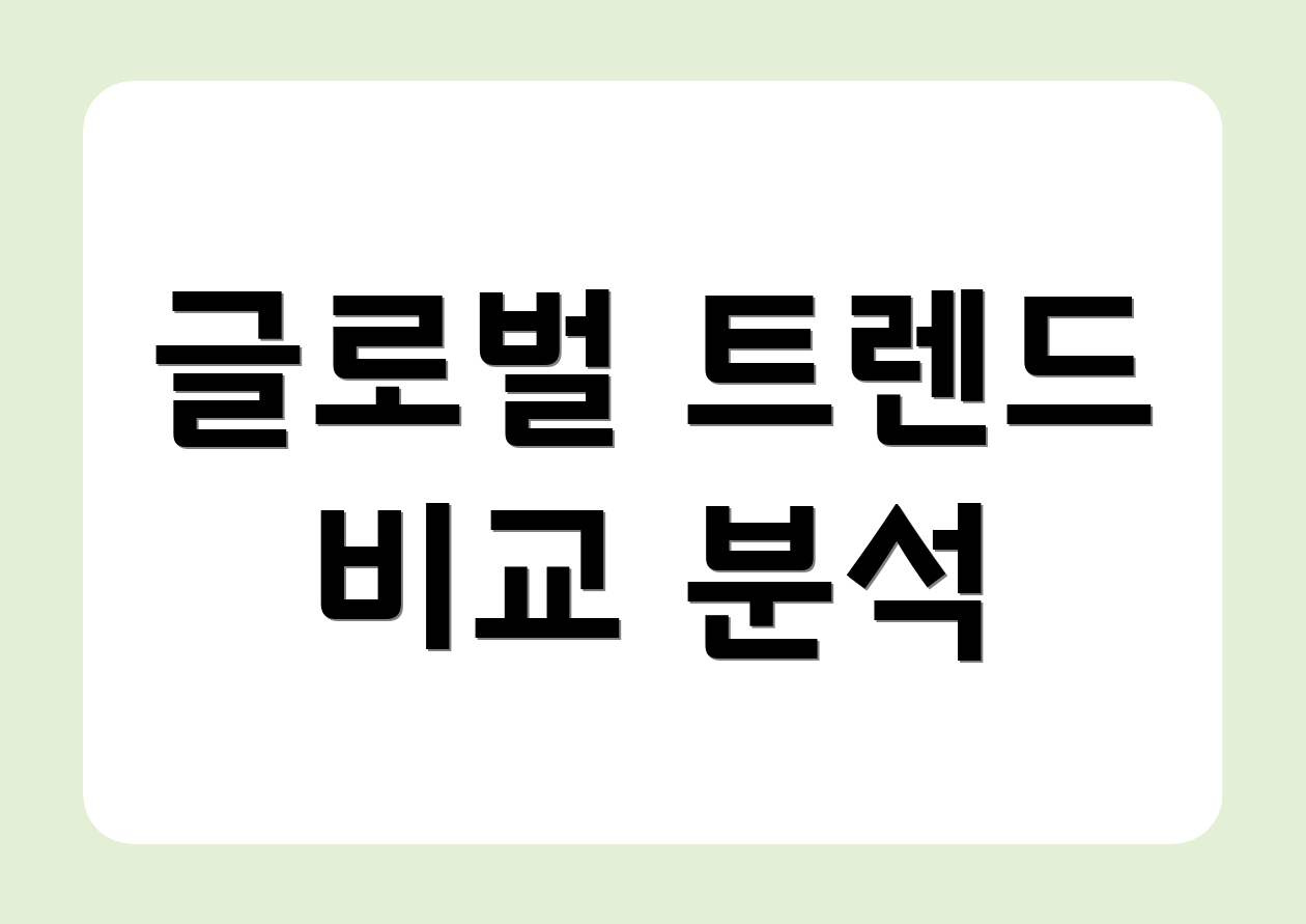 글로벌 트렌드 비교 분석